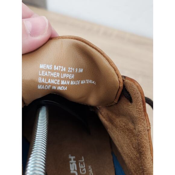 Nunn Bush Men's Dress Shoes Size 9.5 Brown Leather Cap Toe Oxford Comfort Gel - Picture 11 of 11